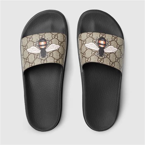 gucci bee slide|Gucci bee slides for sale.